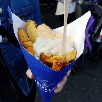 Manneken Pis - Medium with spicy mayo and truffle mayo - yum! - Friterie Near Me - Amsterdam, New Hampshire Manneken Pis - Medium with spicy mayo and truffle mayo - yum! - Friterie Near Me - Amsterdam, New Hampshire