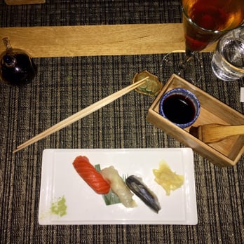 Sushi Taro - Sushi tasting, second course. Salmon, snapper, pike packerel - Sushi Bars Near Me - Washington, DC, District of Columbia Sushi Taro - Sushi tasting, second course. Salmon, snapper, pike packerel - Sushi Bars Near Me - Washington, DC, District of Columbia