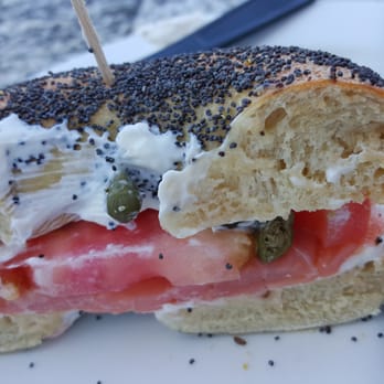 Java Beach At The Zoo - Smoked salmon bagel ($7.50) - Coffee & Tea Near Me - San Francisco, California