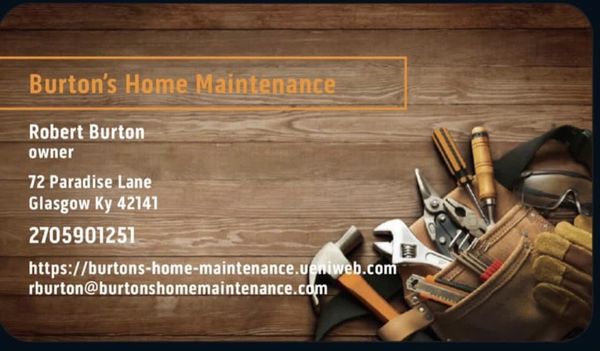 Burton’s Home Maintenance Logo