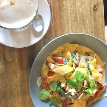 Chalkboard Cafe - Pappardelle salsiccio with chorizo. - Cafes Near Me - Sydney, NSW Chalkboard Cafe - Pappardelle salsiccio with chorizo. - Cafes Near Me - Sydney, NSW