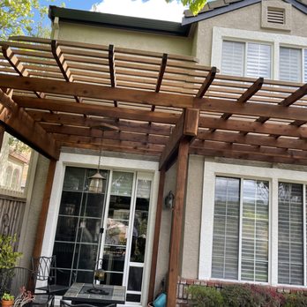 FCR Fence & Deck - Rear view on pergola. - Fences & Gates Near Me - Martinez, California FCR Fence & Deck - Rear view on pergola. - Fences & Gates Near Me - Martinez, California