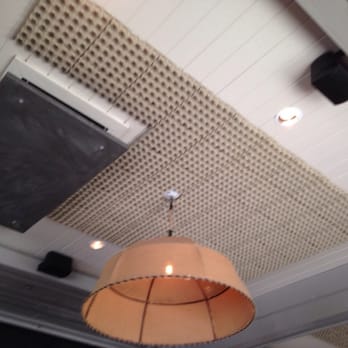 Whiskey Cake - Egg carton ceiling for sound dampening I imagine - New American Near Me - Plano, Texas Whiskey Cake - Egg carton ceiling for sound dampening I imagine - New American Near Me - Plano, Texas