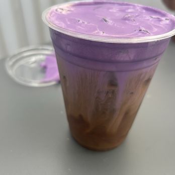 61hundred Bread - Iced americano with Ube cold foam- quality drink! - Bakeries Near Me - Santa Ana, California