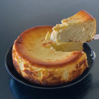 Basuku - passionfruit basuku cheesecake // at nightbird sf (11/2021) - Desserts Near Me