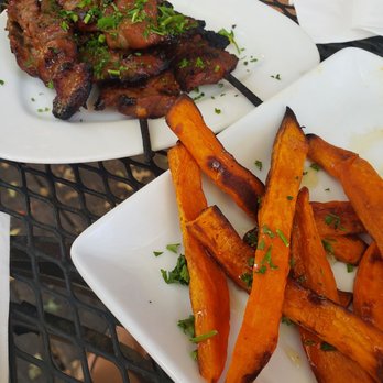 Ficelle - Beef skewers and sweet potatoes - Spanish Near Me - Winters, California Ficelle - Beef skewers and sweet potatoes - Spanish Near Me - Winters, California