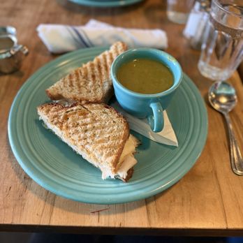 The Cookery at Myrtle Hill - Kale and asparagus soup with a turkey Reuben sandwich - Coffee & Tea Near Me - Denver, Colorado The Cookery at Myrtle Hill - Kale and asparagus soup with a turkey Reuben sandwich - Coffee & Tea Near Me - Denver, Colorado