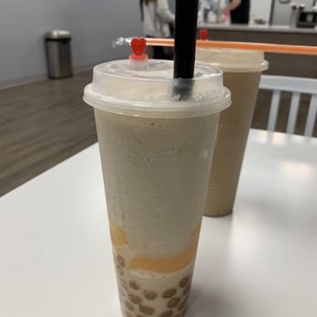 bobaTEAque - Icy milk w/ boba & pudding (w/soy milk) - Bubble Tea Near Me - Orange, California bobaTEAque - Icy milk w/ boba & pudding (w/soy milk) - Bubble Tea Near Me - Orange, California