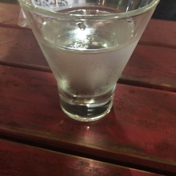 Nue - Beetle Juice (water beetle infused vodka martini): pretty good! It mostly just tasted like vodka infused with something fruity - Tapas/Small Plates Near Me - Seattle, Washington