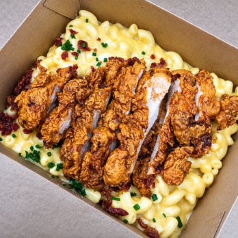 Chen Chen's - Mac n Cheese w Hot Chicken Bites - Sandwiches Near Me - Nashville, Tennessee Chen Chen's - Mac n Cheese w Hot Chicken Bites - Sandwiches Near Me - Nashville, Tennessee