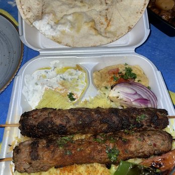 Aladdin Mediterranean Cuisine & Catering - Two Skewers Kafta Kabob - Mediterranean Near Me - Claremont, California Aladdin Mediterranean Cuisine & Catering - Two Skewers Kafta Kabob - Mediterranean Near Me - Claremont, California