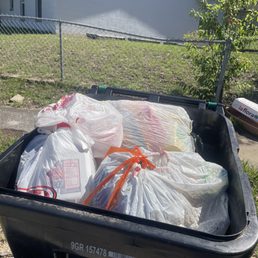 Garbage not picked up. Garbage not picked up.