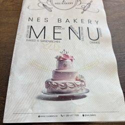 Nes Bakery - Menu cover