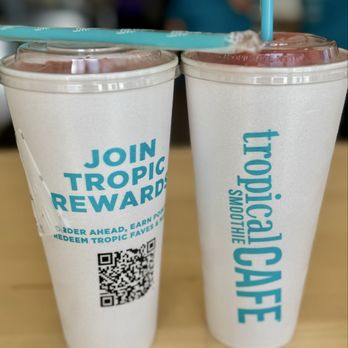 Tropical Smoothie Cafe - 1 watermelon mojito and 1 Bahama momma. - Juice Bars & Smoothies Near Me - Oak Lawn, Illinois
