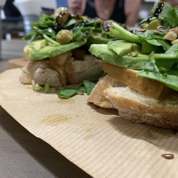 Tofu avocado fitness toast