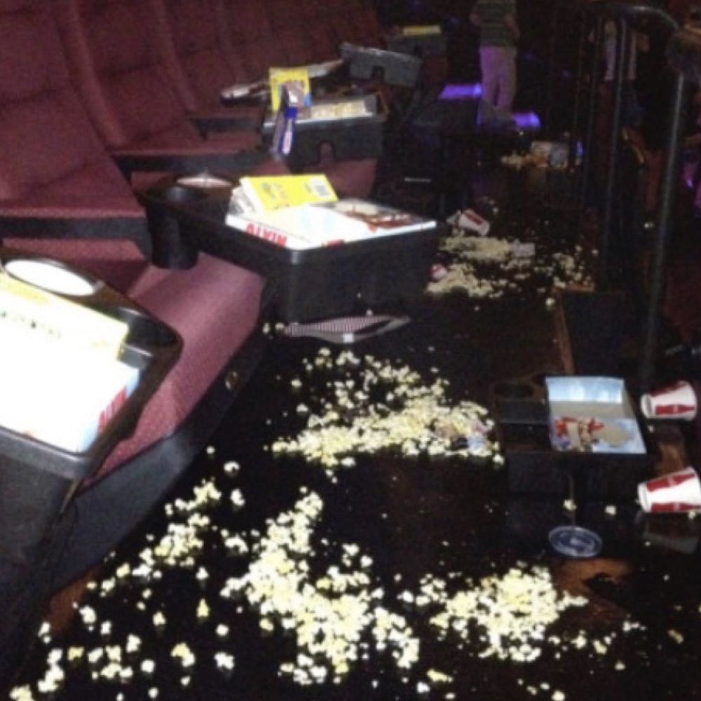 Trashed theater