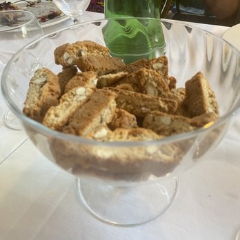 Antica Trattoria Tritone - Biscotti bowl, so much fresh lemon and almond flavor.  Loved by all. - Trattorie Near Me - Rome, RM