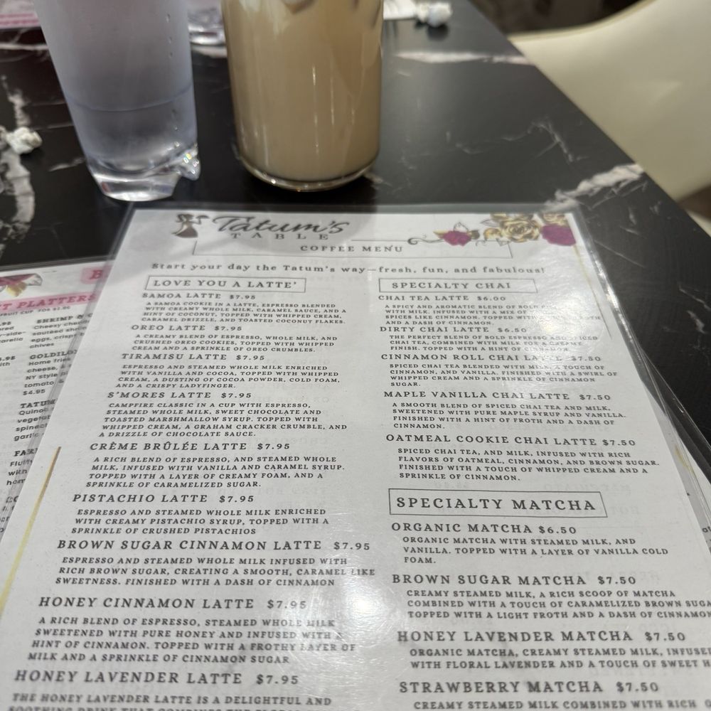 Tatum's Table - Coffee Menu - Breakfast & Brunch Near Me - Lincroft, New Jersey Tatum's Table - Coffee Menu - Breakfast & Brunch Near Me - Lincroft, New Jersey