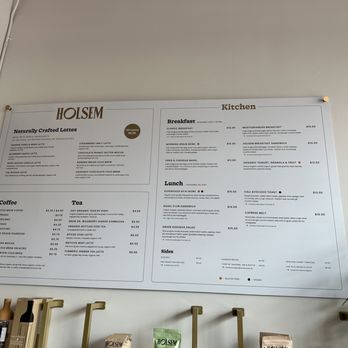 Holsem Coffee - Menu - Coffee & Tea Near Me - San Diego, California