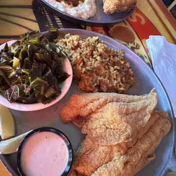 The Bayou Restaurant - My fried catfish dinner. - Cajun/Creole Near Me - Mount Vernon, New York