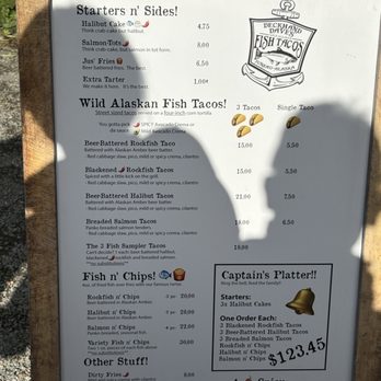 Deckhand Dave's Fish Tacos - Menu - July 2026 - Food Trucks Near Me - Juneau, Alaska Deckhand Dave's Fish Tacos - Menu - July 2026 - Food Trucks Near Me - Juneau, Alaska