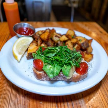 Fog City Cafe - avocado toast $6.50, house potatoes $4.50 - Coffee & Tea Near Me - Daly City, California Fog City Cafe - avocado toast $6.50, house potatoes $4.50 - Coffee & Tea Near Me - Daly City, California