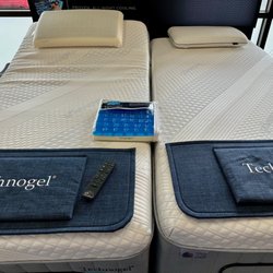 ESC Mattress Center - Cool sleeping Technogel mattresses in split king are an option.