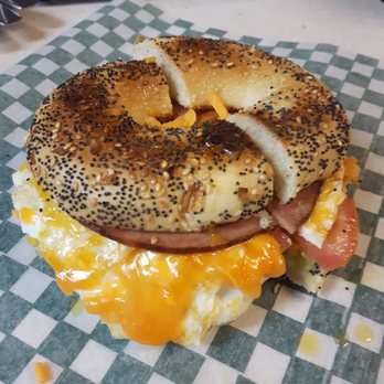 Java World Coffees & Teas - Breakfast sandwich on a toasted bagel, free range egg, loaded with cheddar cheese and honey ham, fresh tomatoes. - Coffee & Tea Near Me - Duncan, British Columbia Java World Coffees & Teas - Breakfast sandwich on a toasted bagel, free range egg, loaded with cheddar cheese and honey ham, fresh tomatoes. - Coffee & Tea Near Me - Duncan, British Columbia