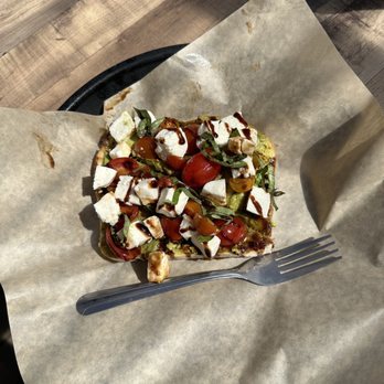 Lily's Coffee House - Caprese avo toast - Cafes Near Me - Cambria, California Lily's Coffee House - Caprese avo toast - Cafes Near Me - Cambria, California