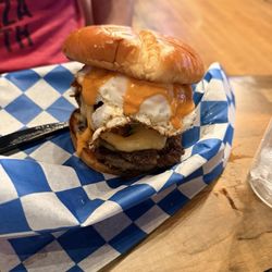The Goat Pub and Grill - Loaded burger
