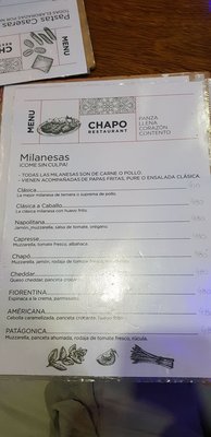 Menu photo 3 Chapó La Lucila del Mar, C