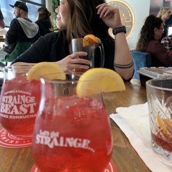 Water Tower Kitchen - STRAINGE hisbiscus lemon ginger kombucha - New American Near Me - Campbell, California