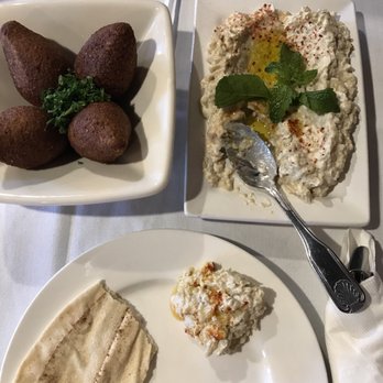 Aleppo's Kitchen - Kibbeh was a little cold in the inside, but overall tasty... Mutabbal was bomb- would be better if the bread was warm (it was room temp) - Mediterranean Near Me - Anaheim, California