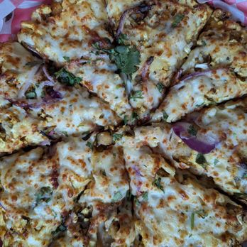Curry Pizza House Tustin - Aloo Gobhi pizza with cheese, potatoes, onions and cilantro - Chicken Wings Near Me - Tustin, California Curry Pizza House Tustin - Aloo Gobhi pizza with cheese, potatoes, onions and cilantro - Chicken Wings Near Me - Tustin, California