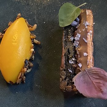 North Pond - Chocolate and Mango sorbet - New American Near Me - Chicago, Illinois