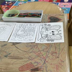 Chisago Lakes Area Library - Coloring table