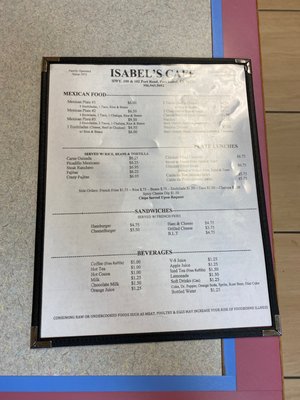 Menu photo 4 Isabel's Cafe Port Isabel, TX