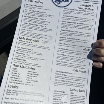 The Breakfast Spot - Menu back - Breakfast & Brunch Near Me - Pittsburgh, Pennsylvania