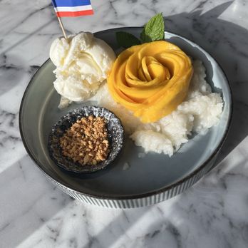 Ar-Haan - Mango Sticky Rice Coconut Icecream - Thai Near Me - Houston, Texas Ar-Haan - Mango Sticky Rice Coconut Icecream - Thai Near Me - Houston, Texas