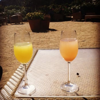 Brix - Mimosa and Bellini at Sunday brunch. 1/2 off with Brunch - New American Near Me - Napa, California Brix - Mimosa and Bellini at Sunday brunch. 1/2 off with Brunch - New American Near Me - Napa, California