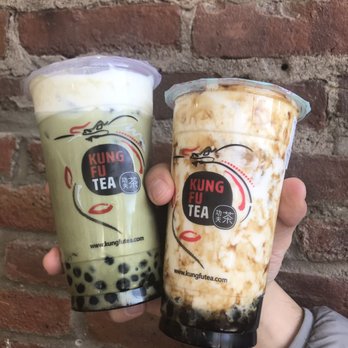 Kung Fu Tea - Matcha milk cap and cocoa cream - Bubble Tea Near Me - Montclair, New Jersey Kung Fu Tea - Matcha milk cap and cocoa cream - Bubble Tea Near Me - Montclair, New Jersey