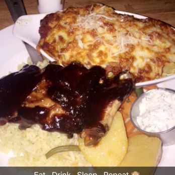 Poseidon Greek Restaurant - Lasagna , ribs with potatoes , rice and veggies - Greek Near Me - Langley, British Columbia Poseidon Greek Restaurant - Lasagna , ribs with potatoes , rice and veggies - Greek Near Me - Langley, British Columbia