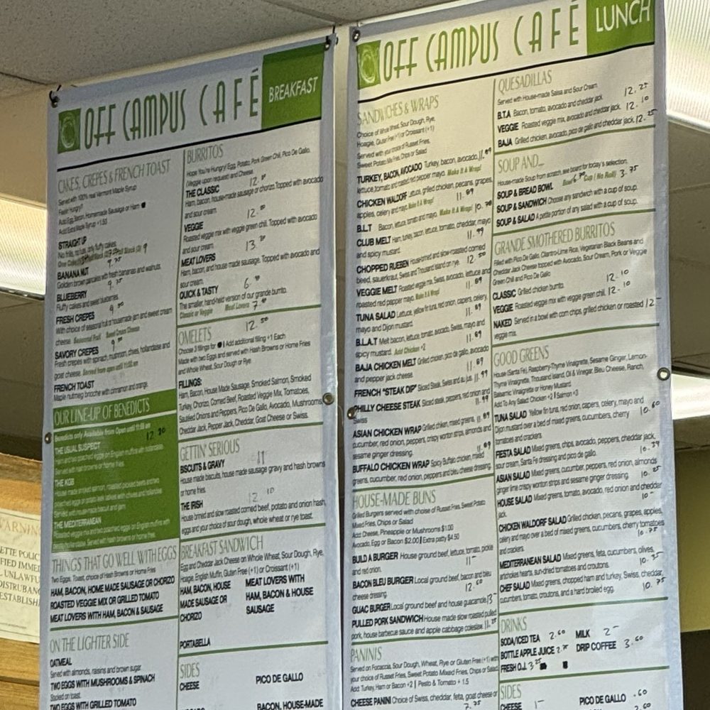 Off Campus Cafe - Menu - Breakfast & Brunch Near Me - Lafayette, Colorado