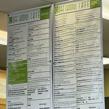 Off Campus Cafe - Menu - Breakfast & Brunch Near Me - Lafayette, Colorado