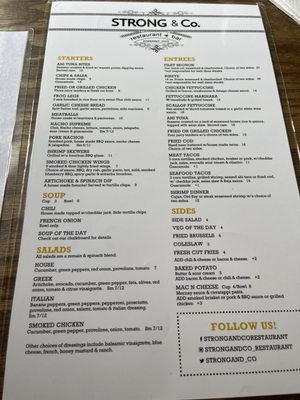 Menu photo 7 Strong & Co Restaurant + Bar Somerset, OH Menu photo 7 Strong & Co Restaurant + Bar Somerset, OH