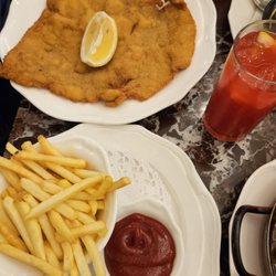 Landtmann's Jausen Station - Wiener Snitzel and a side of French fries