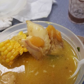 Caridad Restaurant - As you see in the picture a big piece lard. - Latin American Near Me - Bronx, New York Caridad Restaurant - As you see in the picture a big piece lard. - Latin American Near Me - Bronx, New York