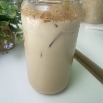 Café Bastille Downtown Miami - Iced chai latte - French Near Me - Miami, Florida Café Bastille Downtown Miami - Iced chai latte - French Near Me - Miami, Florida