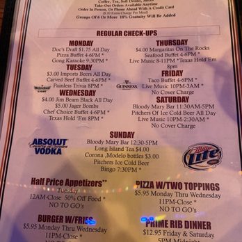 Doc's Food & Spirits - Menu - American Near Me - Smyrna, Georgia Doc's Food & Spirits - Menu - American Near Me - Smyrna, Georgia