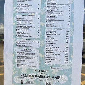 Guieb Cafe - Menu - New American Near Me - Aiea, Hawaii